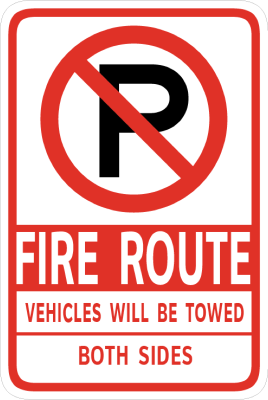 Parking and Regulation Signs 12x18